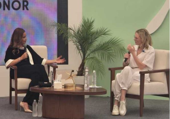 كيت بلانشيت في مهرجان الجونة: شاركت في فيلم كابوريا مقابل سندوتش فلافل ومصر دورها رائع في قضية اللاجئين - الخليج الان