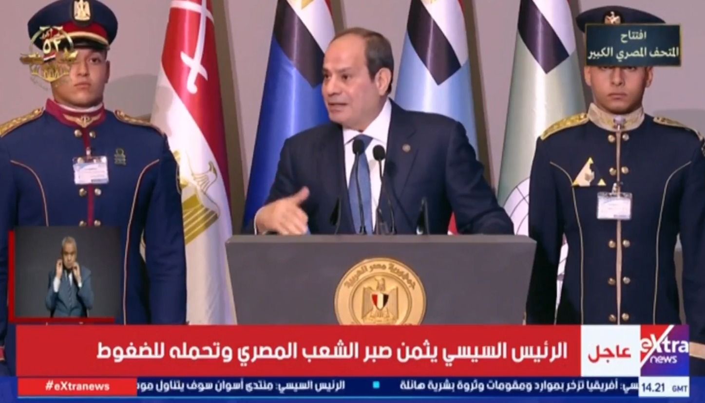 الرئيس السيسي:من نصر أكتوبر إلى دعم القضية الفلسطينية.. مصر لا تتخلى عن دورها التاريخي - الخليج الان