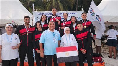 11 ميدالية لمنتخب مصر في البطولة الأفريقية للمياه المفتوحة بكينيا - الخليج الان