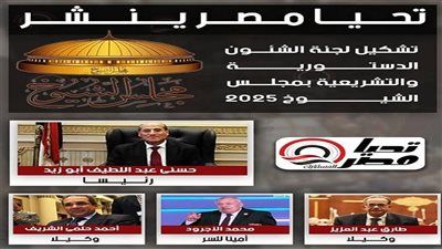 برئاسة أبو زيد.. تليجراف الخليج ينشر تشكيل هيئة مكتب لجنة الشئون الدستورية والتشريعية بمجلس الشيوخ - الخليج الان