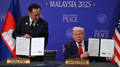 «بحضور زعيم البيت الأبيض».. ترامب يشهد توقيع اتفاق سلام بين تايلاند وكمبوديا - الخليج الان