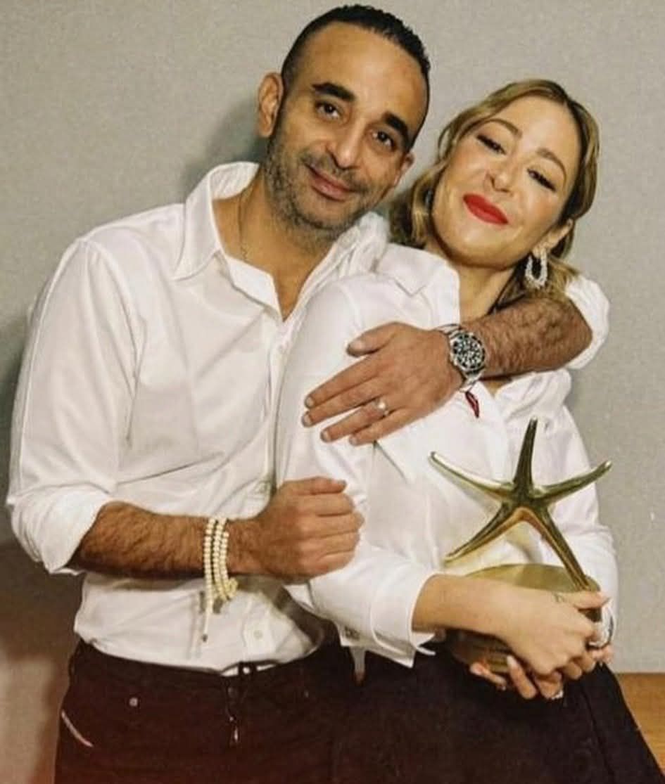 أول ظهور بعد الزواج.. أحمد الجنايني يحتفل مع منة شلبي بعد تكريمها في مهرجان الجونة - الخليج الان