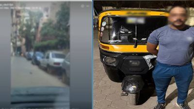 توك توك خارج السيطرة.. اصطدم بسيارة وقائده تعدى على صاحبها بعصا خشبية - الخليج الان