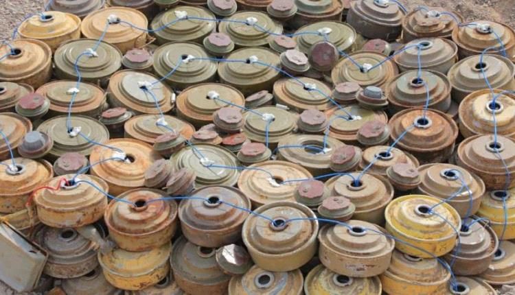 مسام" ينزع 4130 لغماً وذخيرة خلال ثلاثة اسابيع زرعتها المليشيات الحوثية