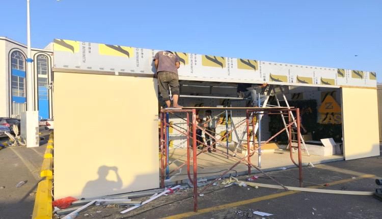 16 ركناً للطاقة الشمسية في قلب عدن مول استعداداً للمؤتمر الوطني الأول للطاقة