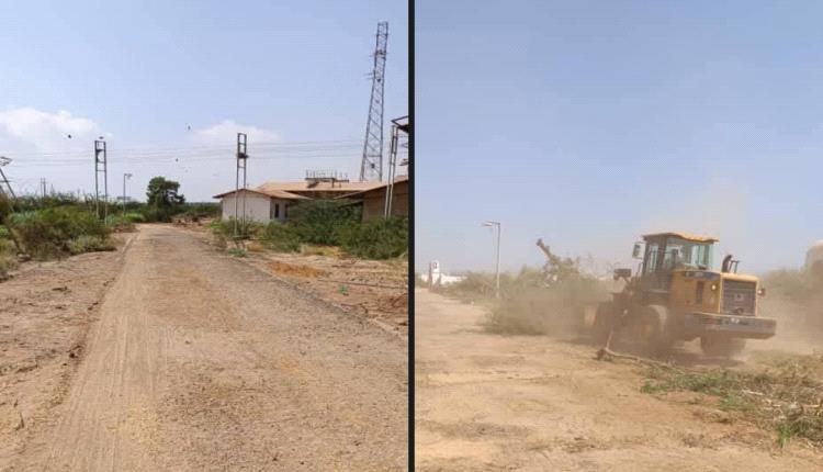 عدن.. بدء أعمال نظافة وتأهيل في مركز الإرسال الإذاعي