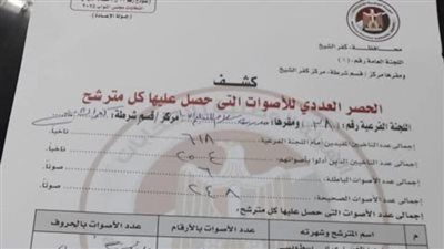 بعد دقائق من غلق باب التصويت.. لجنة فرعية بكفر الشيخ تُنهي فرز أصوات جولة الإعادة في انتخابات مجلس النواب 2025 - الخليج الان