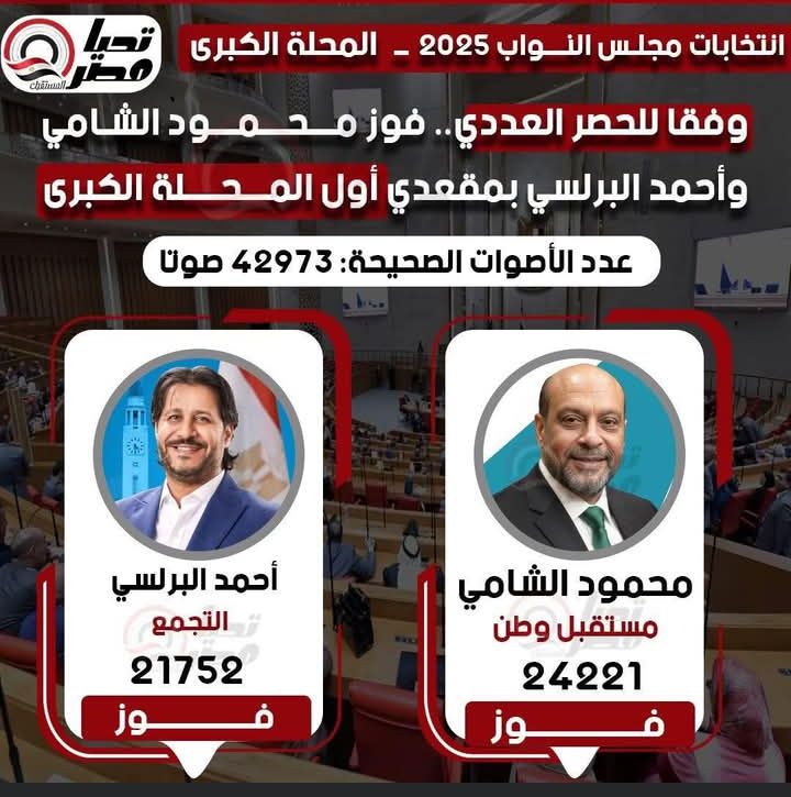 تليجراف الخليج ينشر النتيجة الكاملة للحصر العددي لجولة الإعادة بالمرحلة الثانية - الخليج الان