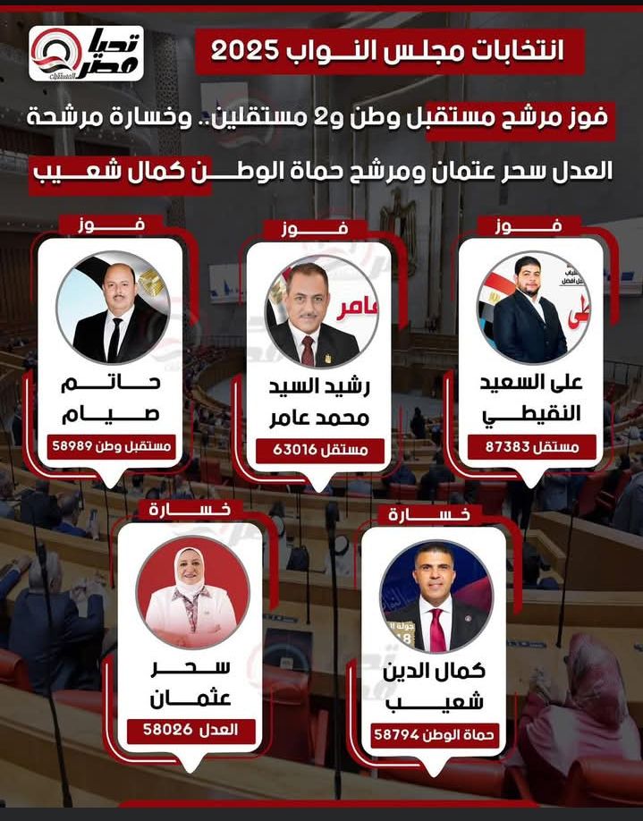 تليجراف الخليج ينشر النتيجة الكاملة للحصر العددي لجولة الإعادة بالمرحلة الثانية - الخليج الان