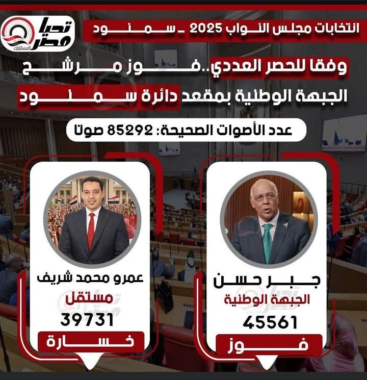 تليجراف الخليج ينشر النتيجة الكاملة للحصر العددي لجولة الإعادة بالمرحلة الثانية - الخليج الان