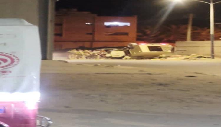 اعطاب مدرعة في مصادمات بين قوات الغزو ومحتجين في وادي حضرموت