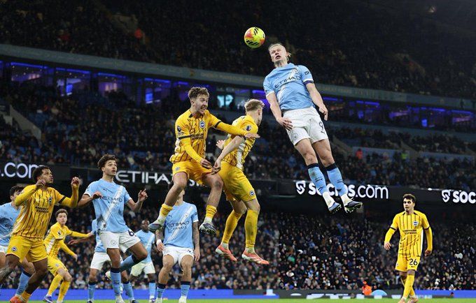 مانشستر سيتي يواصل السقوط ويتعادل أمام برايتون (1/1) في الدوري الإنجليزي الممتاز - الخليج الان