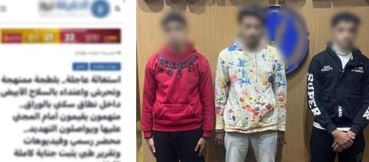 ضبط المتهمين بمعاكسة سيدة وضربها في الوراق - الخليج الان