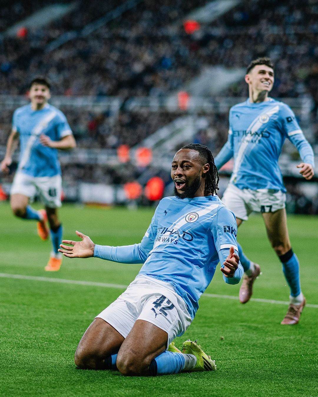 نيوكاسل يونايتد ضد مان سيتي.. سيمينيو يسجل الهدف الأول لـ مانشستر سيتي أمام نيوكاسل يونايتد في كأس كاراباو - الخليج الان