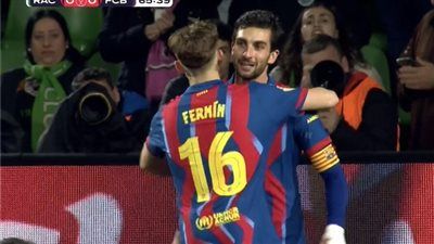 رسينغ ضد برشلونة.. فيران توريس يؤمن تقدم برشلونة على راسينج سانتاندير في كأس ملك إسبانيا بعد منتصف الشوط الثاني - الخليج الان
