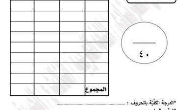 نموذج امتحان اللغة العربية للصف الثالث الإعدادي 2026 بالإجابات - الخليج الان