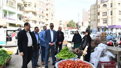 محافظ الفيوم يتفقد محال بيع السلع الغذائية وسوق الخضار والفاكهة بالحادقة - الخليج الان