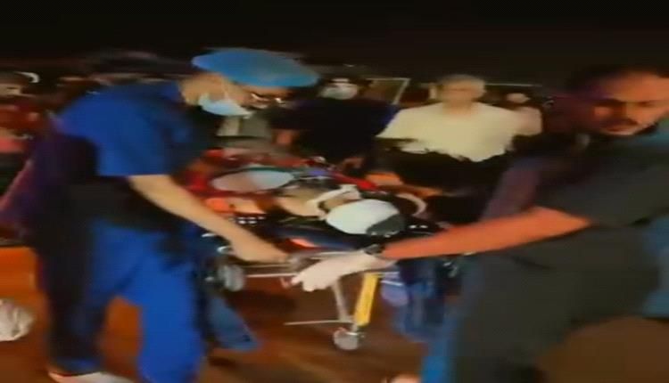 عملية إخلاء جرحى مصابين في تفجير موكب العميد حمدي شكري