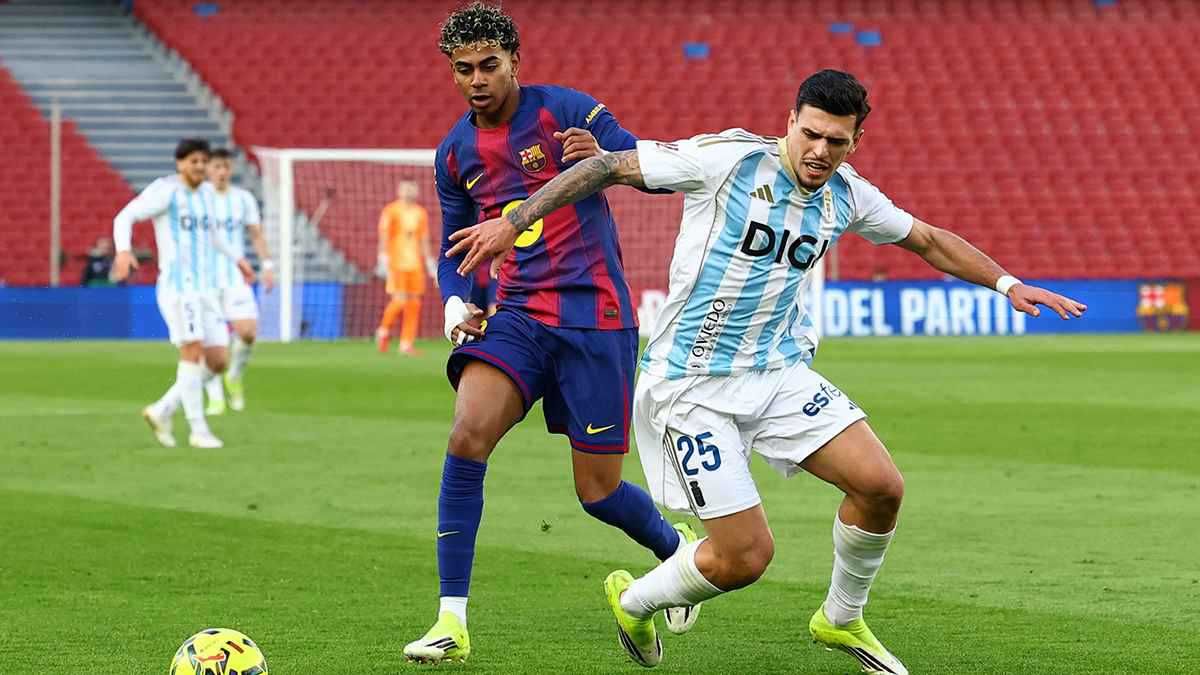 ملخص مباره برشلونة ضد ريال أوفييدو.. بصمة يامال الخرافية تقود برشلونة ضد ريال أوفييدو واستعادة القمة - الخليج الان