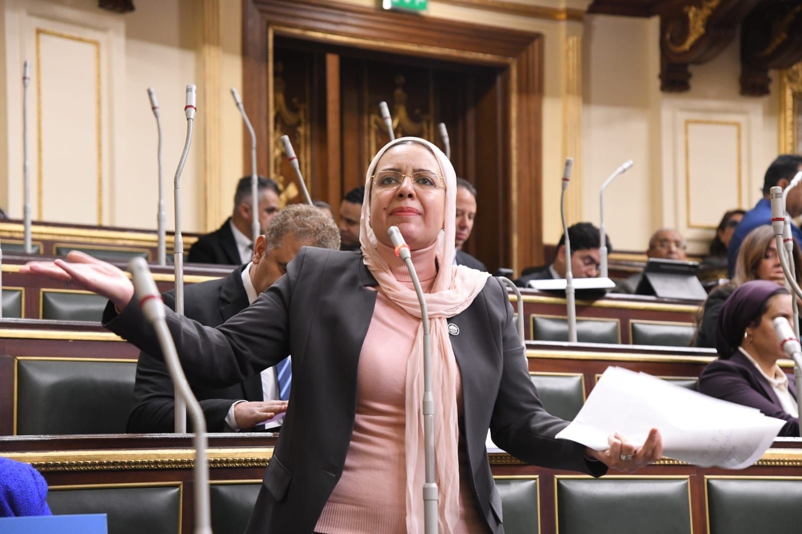 النائبة ريهام عبد النبي بطلب إحاطة بشأن توقف العمل بالوحدة الصحية بقرية الكمان – مركز إسنا – محافظة الأقصر - الخليج الان