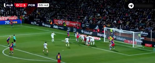 ألباسيتي ضد برشلونة.. رونالد آراوخو يسجل الهدف الثاني لـ برشلونة في مرمى ألباسيتي بربع نهائي كأس ملك إسبانيا - الخليج الان