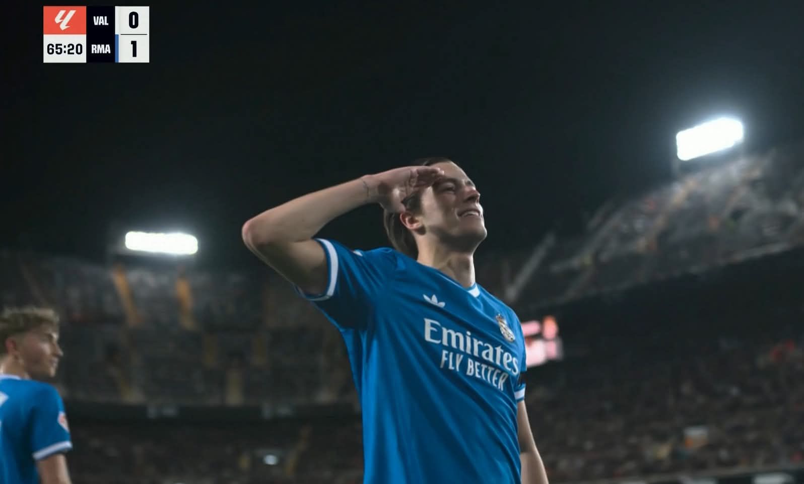 فالنسيا ضد الريال.. كاريراس يسجل الهدف الأول لفريق ريال مدريد في مرمى فالنسيا بالدوري الإسباني - الخليج الان