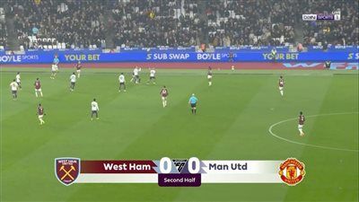 وست هام ضد مان يونايتد.. انطلاق الشوط الثاني من مباراة مانشستر يونايتد ووست هام يونايتد في الدوري الإنجليزي الممتاز - الخليج الان