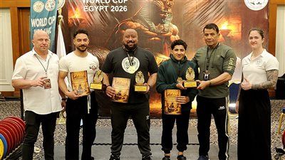 هيمنة مصرية في بطولة كأس العالم للقوة البدنية - الخليج الان