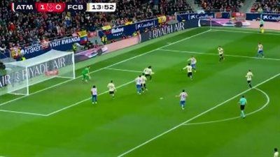 برشلونه واتلتيكو مدريد.. أنطوان جريزمان يسجل الهدف الثاني لـ أتلتيكو مدريد في مرمى برشلونة بكأس ملك إسبانيا - الخليج الان