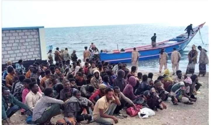 رضوم تواجه أزمة هجرة غير قانونية: 180 إثيوبيًا على الشواطئ