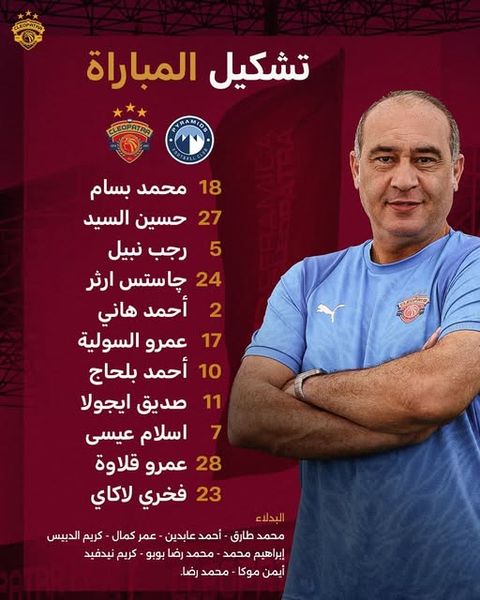 الأهرام ضد سيراميكا كليوباترا.. التشكيل الرسمي لمباراة بيراميدز وسيراميكا كليوباترا في الدوري المصري الممتاز - الخليج الان