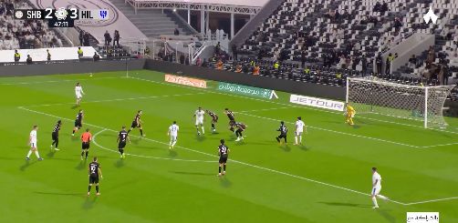 الشباب ضد الهلال.. سلطان مندش يسجل الهدف الرابع لـ الهلال في مرمى الشباب بدوري روشن السعودي - الخليج الان