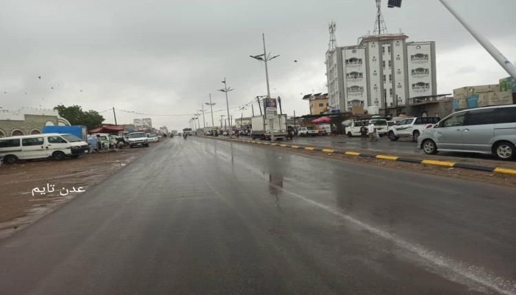 هطول امطار متوسطة على اجزاء واسعة من محافظة لحج