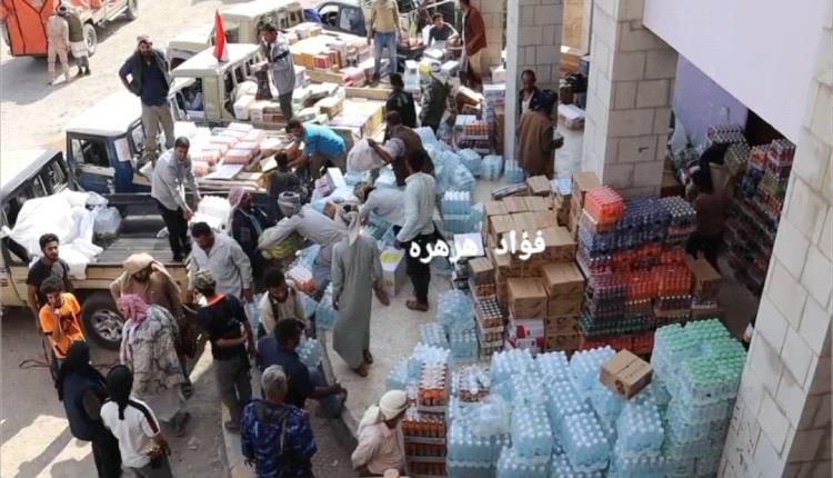 مديرية الشعيب تُسيّر قافلة غذائية ثانية لدعم المرابطين في جبهات الضالع