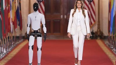 «‎قمة عالمية للذكاء الاصطناعي».. ميلانيا ترامب تستعين بروبوت للترحيب بزوجات قادة العالم - الخليج الان