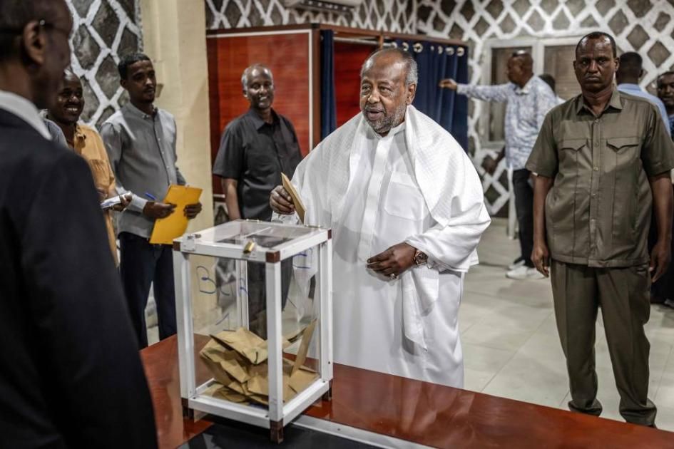 إعادة انتخاب رئيس جيبوتي إسماعيل عمر جيلة بعد نيله 97,81% من الأصوات