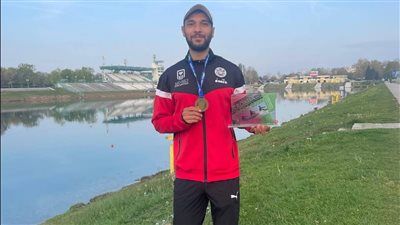 محمد علاء قوطة يفوز بالميدالية الذهبية في بطولة كرواتيا المفتوحة للتجديف - الخليج الان