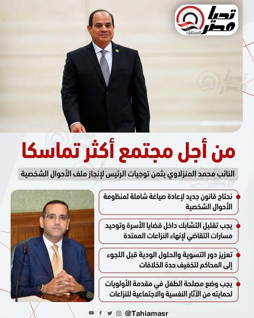 النائب محمد المنزلاوي: قانون الأسرة الجديد إعادة هندسة حقيقية لاستقرار المجتمع وضبط العلاقات داخل البيت المصري - الخليج الان