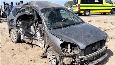 إصابة 4 أشخاص في تصادم سيارتين على الطريق الدولي الساحلي بالدقهلية - الخليج الان
