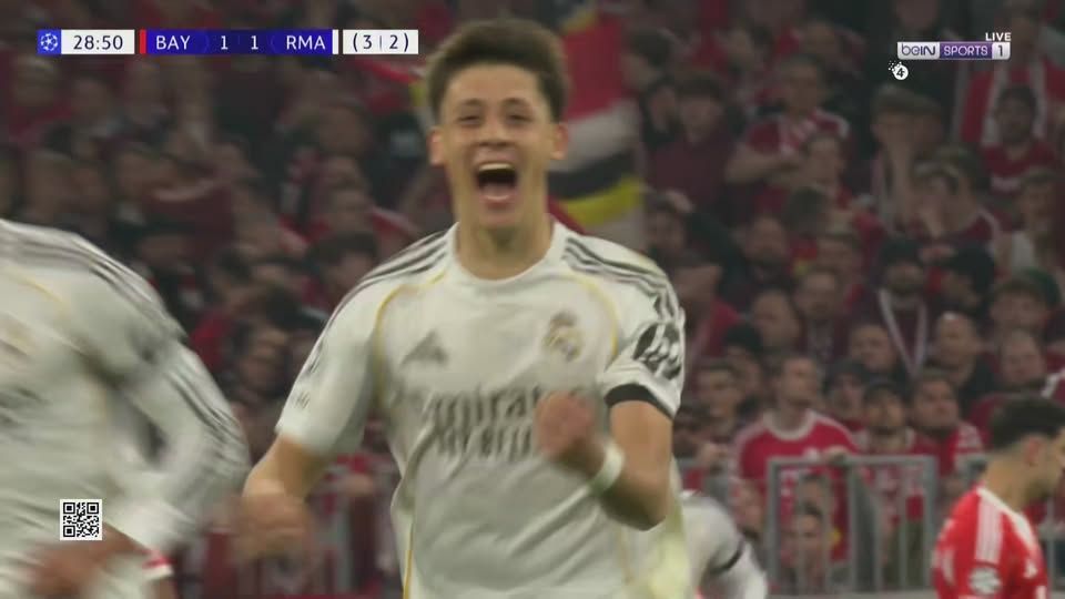 البايرن ضد الريال.. آردا جولير يسجل الهدف الثاني لـ ريال مدريد في مرمى بايرن ميونخ في دوري أبطال أوروبا - الخليج الان