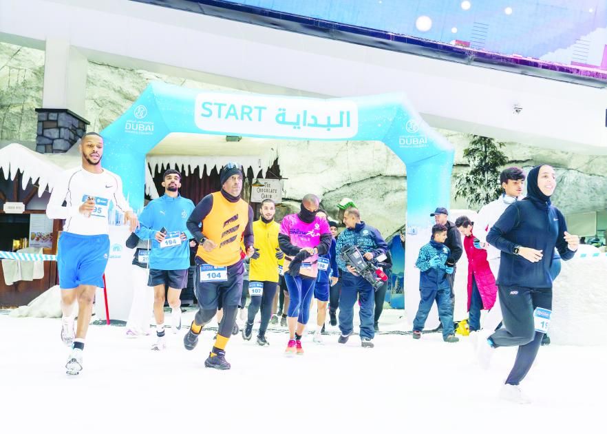 دبــي تنظــم سبــاق «الجري الثلجي» في 17 مايو