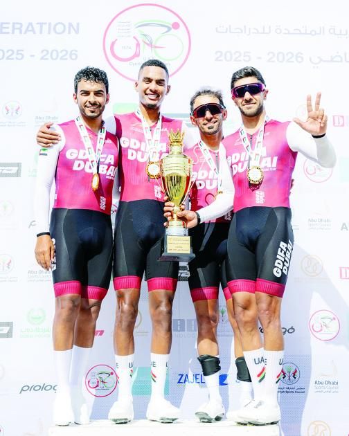 فريق الإقامة بدبي يتوّج بطلاً لكأس الدراجات