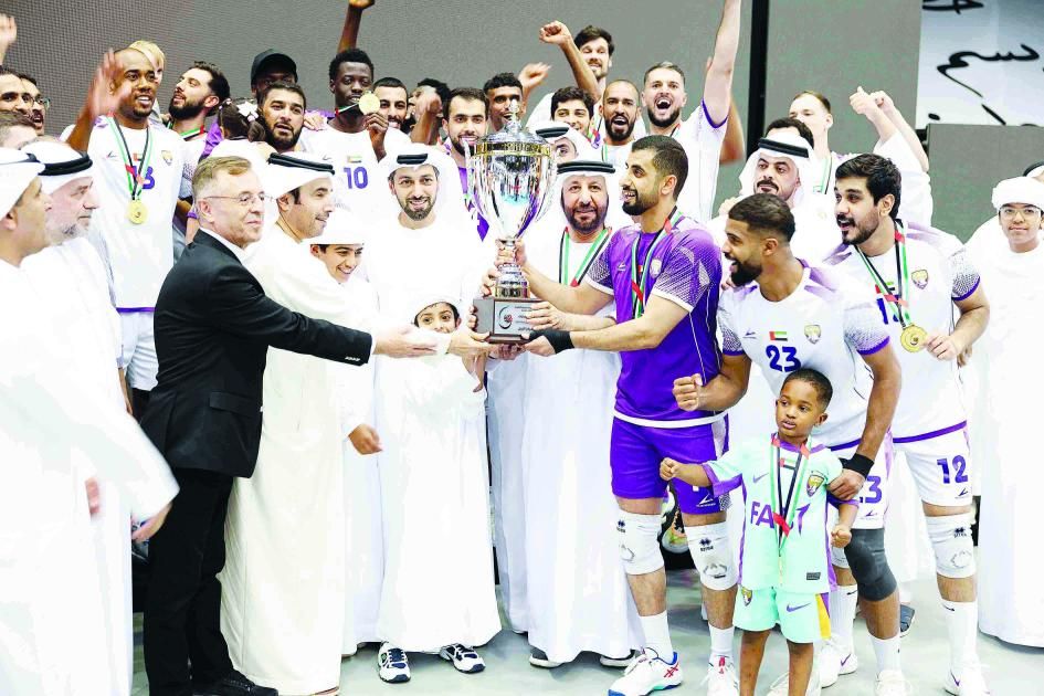 العين بطل كأس الإمارات للطائرة على حساب بني ياس