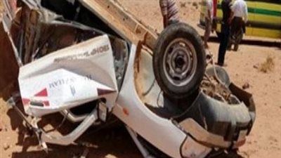 إصابة 15 عاملًا في انقلاب ربع نقل على الدائري الأوسطي بالجيزة - الخليج الان