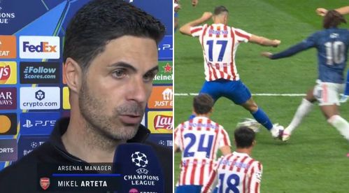 ميكيل أرتيتا مدرب آرسنال غاضب بعد التعادل مع أتلتيكو مدريد: لا أفهم إلغاء ركلة الجزاء - الخليج الان