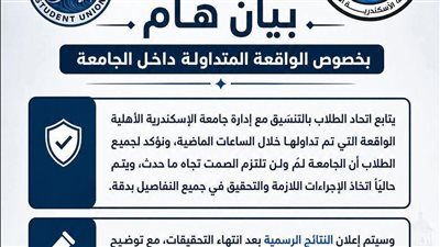 واقعة السحل داخل الحرم الجامعي تدفع جامعة الاسكندرية لفتح تحقيق فوري - الخليج الان