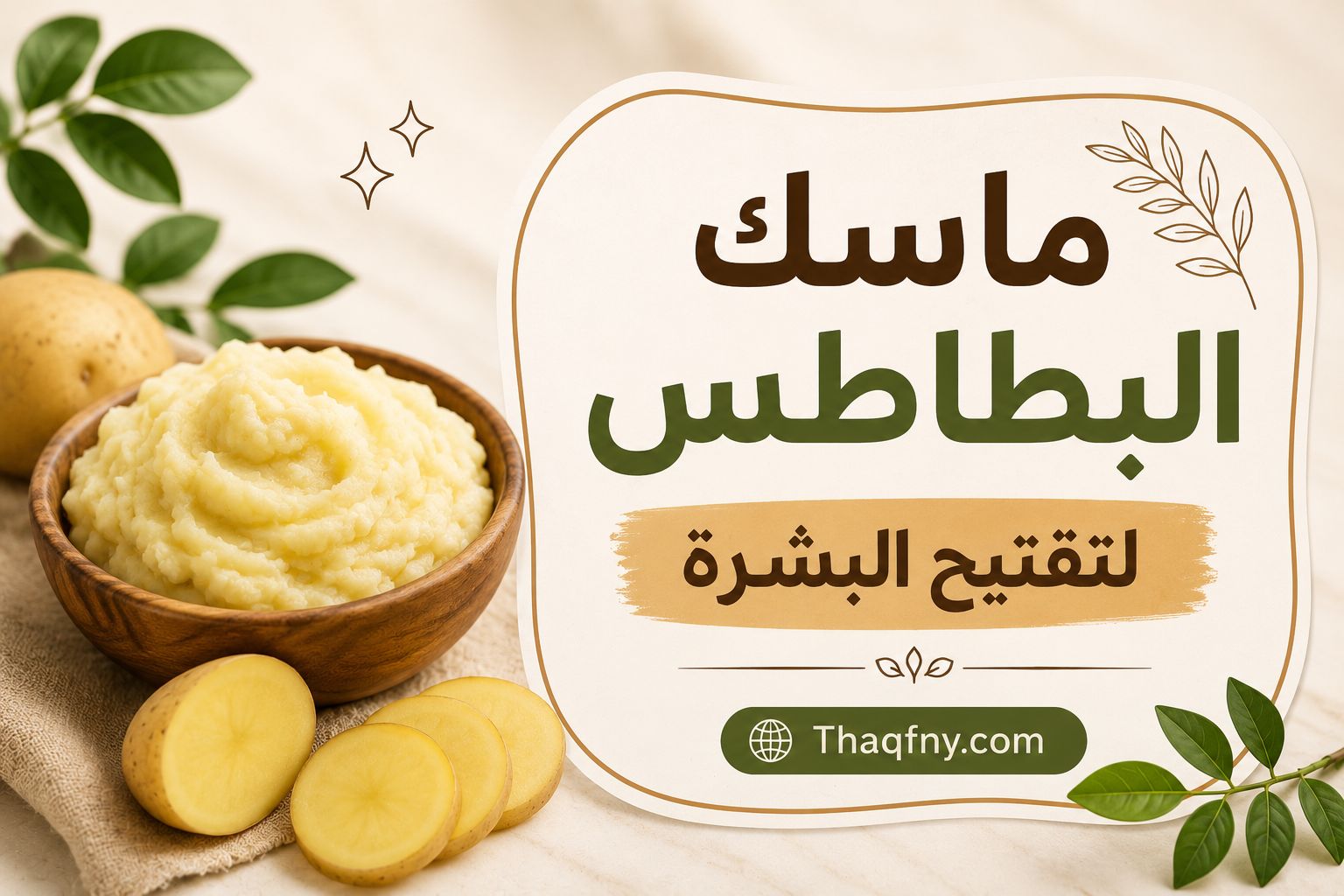 ماسك البطاطس لتفتيح البشرة سريعا … نتائج مدهشة من أول استخدام