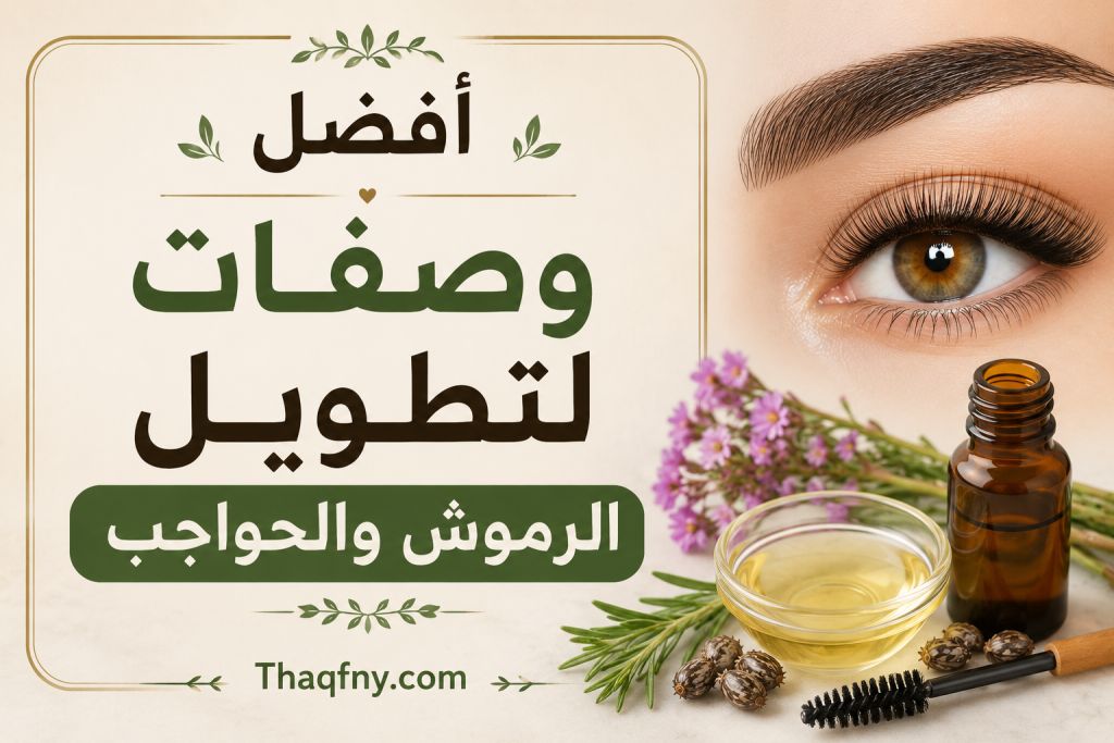 أفضل وصفات لتطويل الرموش والحواجب بمكونات طبيعية فعالة