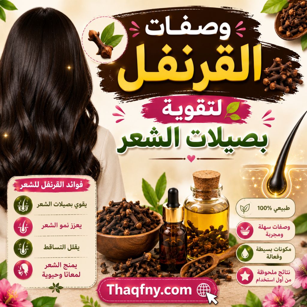 روتين يومي طبيعي : وصفات القرنفل لتقوية بصيلات الشعر