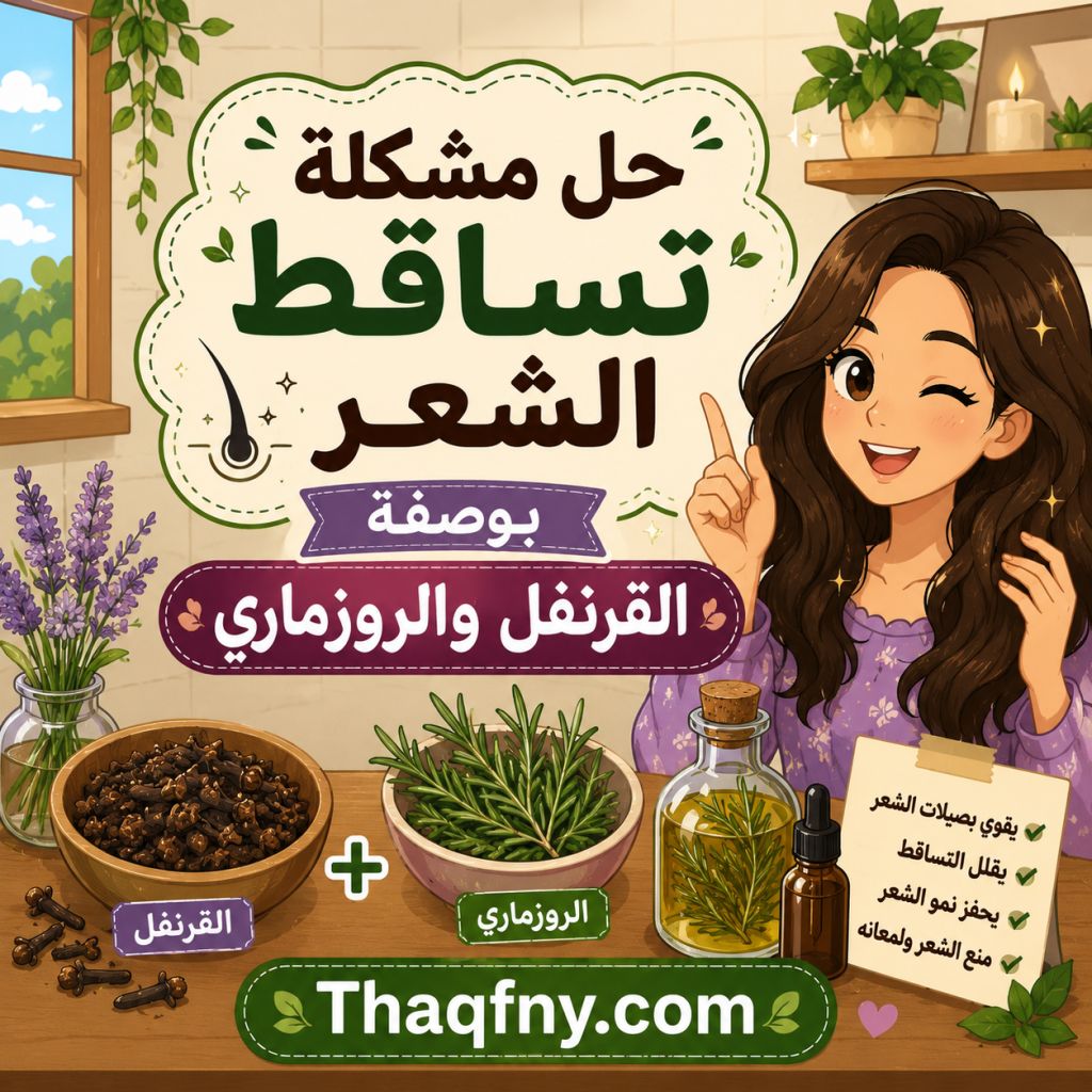 حل مشكلة تساقط الشعر : وصفة القرنفل والروزماري التي أوقفت تساقط شعري نهائياً